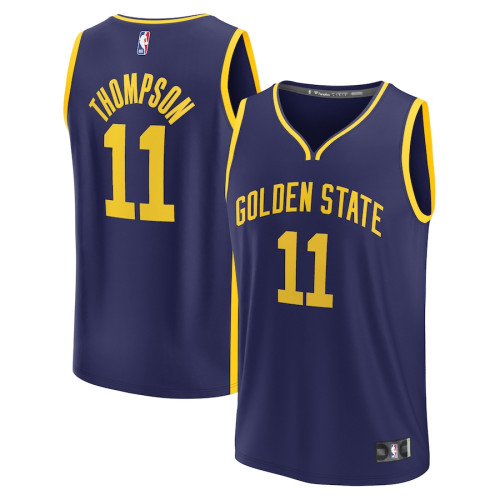 Klay Thompson Golden State Warriors Fanatics Branded 2022/23 Fast Break Replica Player Jersey - Statement Edition - Navy Klay Thompson Golden State Warriors Fanatics Branded 2022/23 Fast Break Replica Player Jersey - Statement Edition - Navy